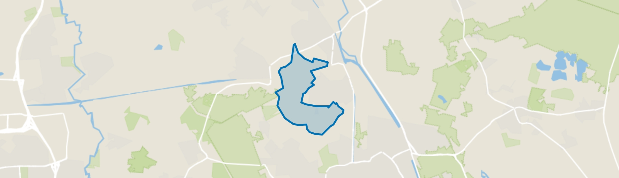 Verspreide huizen Laar en Strijp, Aarle-Rixtel map
