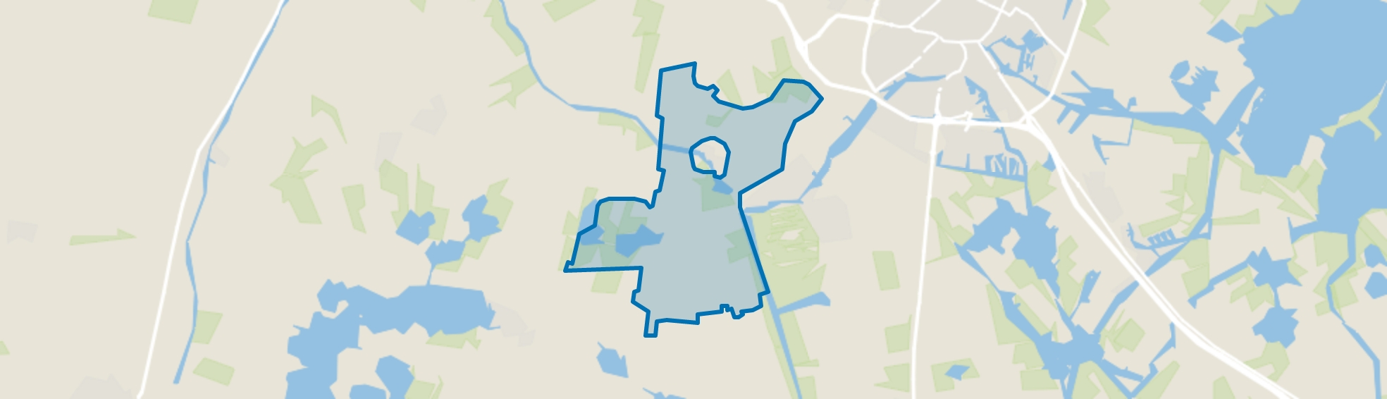 Verspreide huizen-Oosthem, Abbega map
