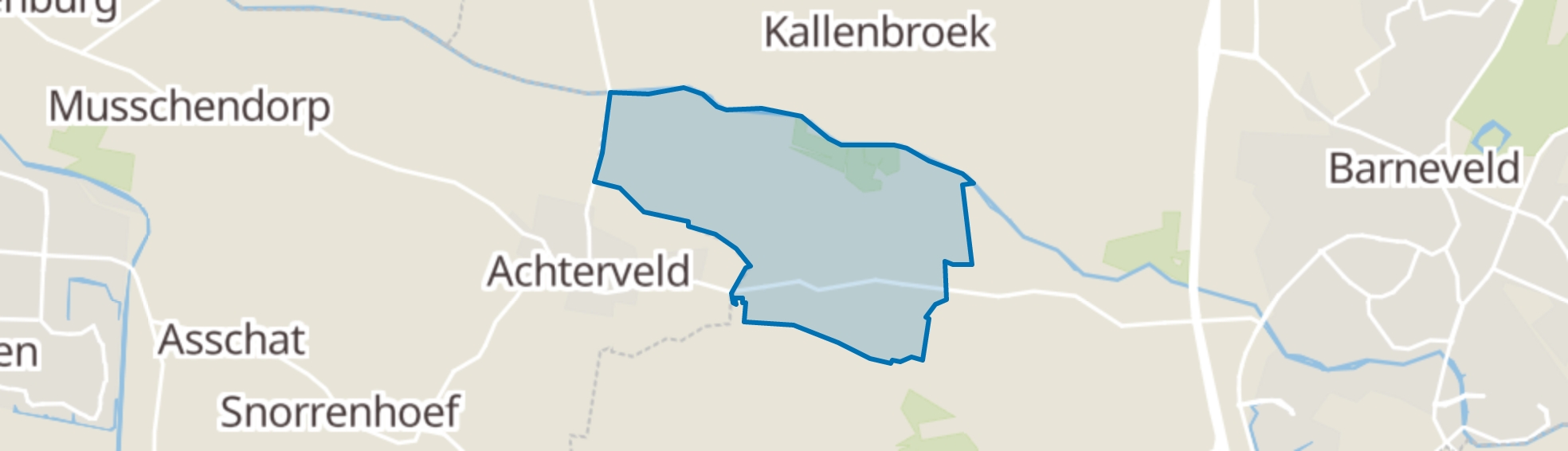 Achterveld (GE) map