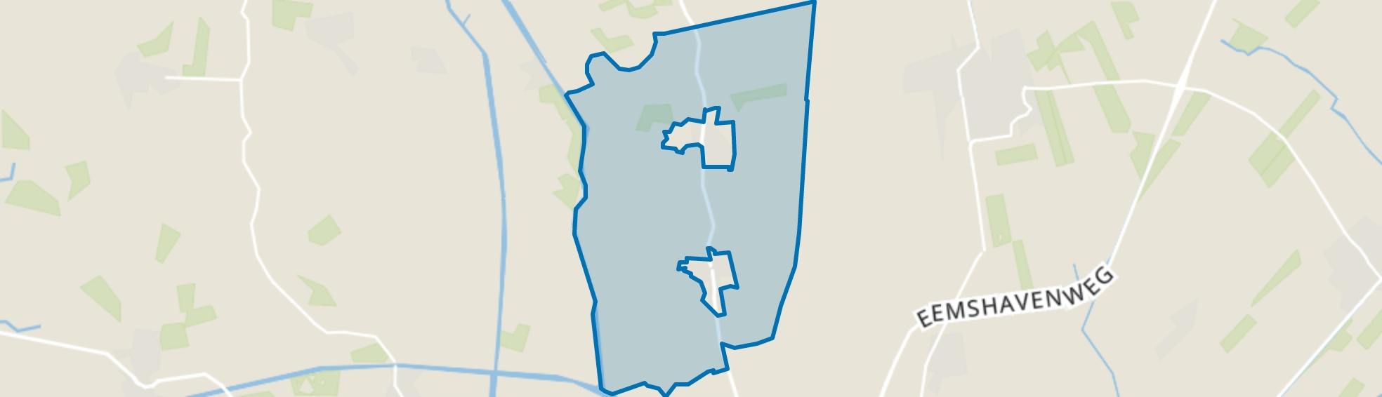 Buitengebied Sauwerd, Adorp map