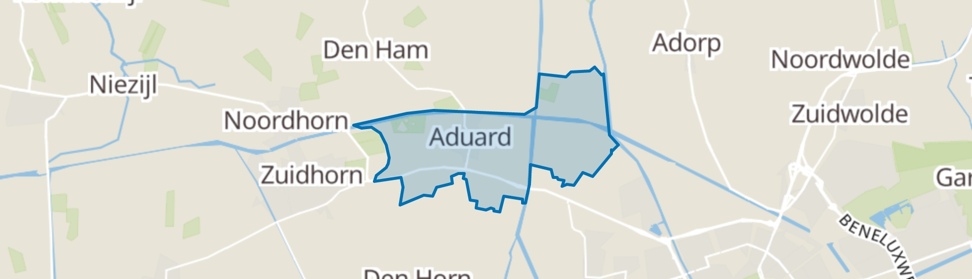 Aduard map