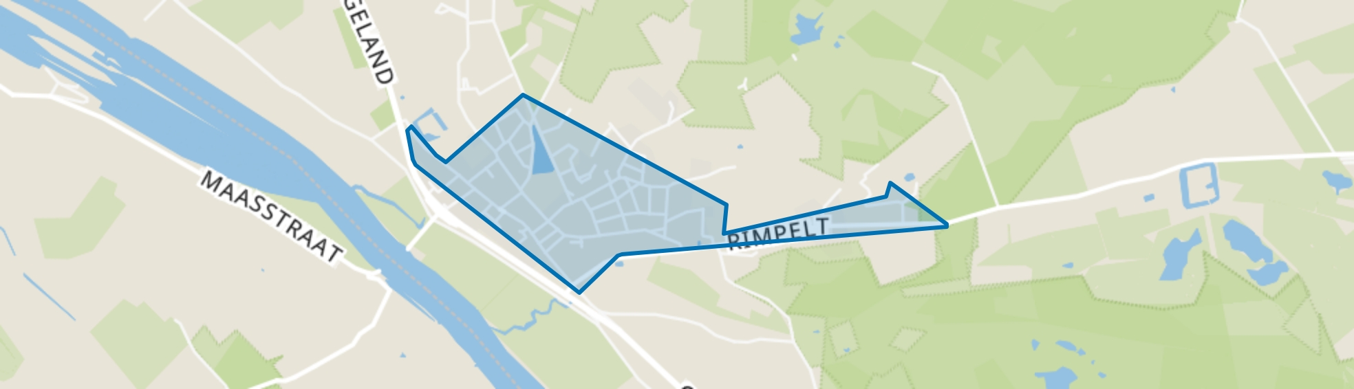 Afferden Kern, Afferden (LI) map