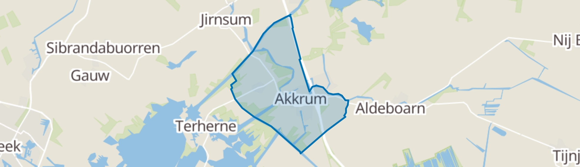 Akkrum map