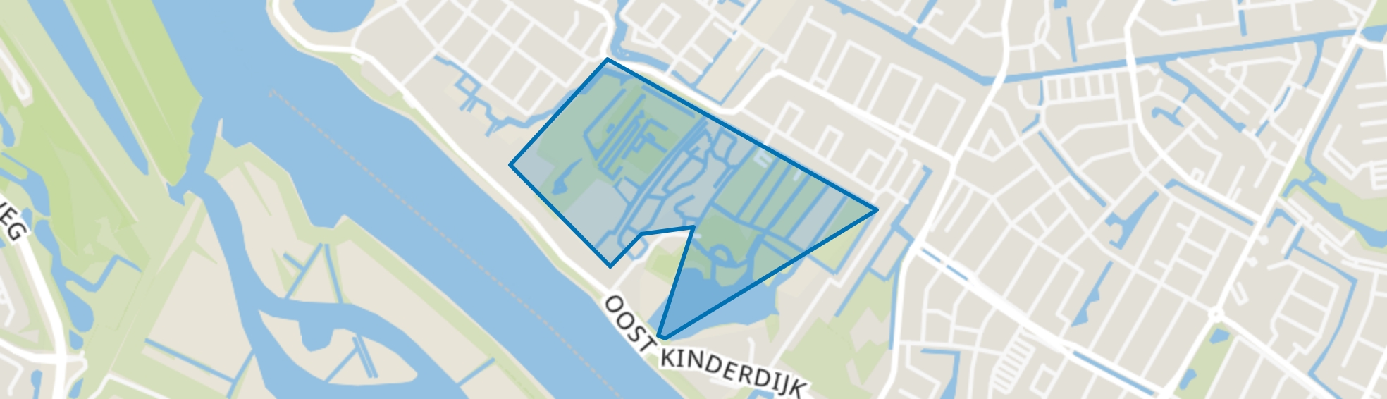 Groene Long, Alblasserdam map
