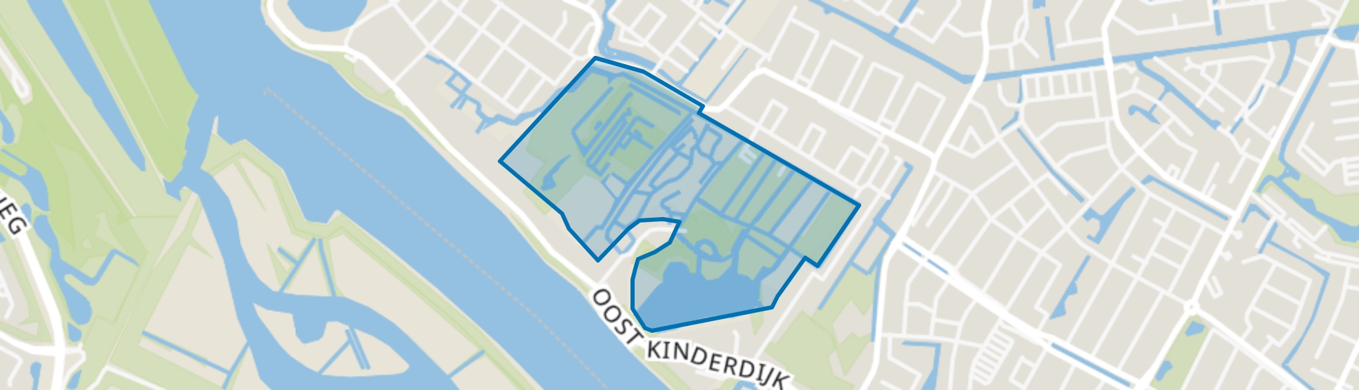 Groene Long, Alblasserdam map