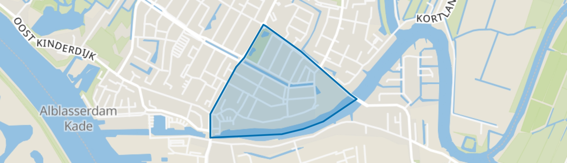 kerkbuurt, Alblasserdam map