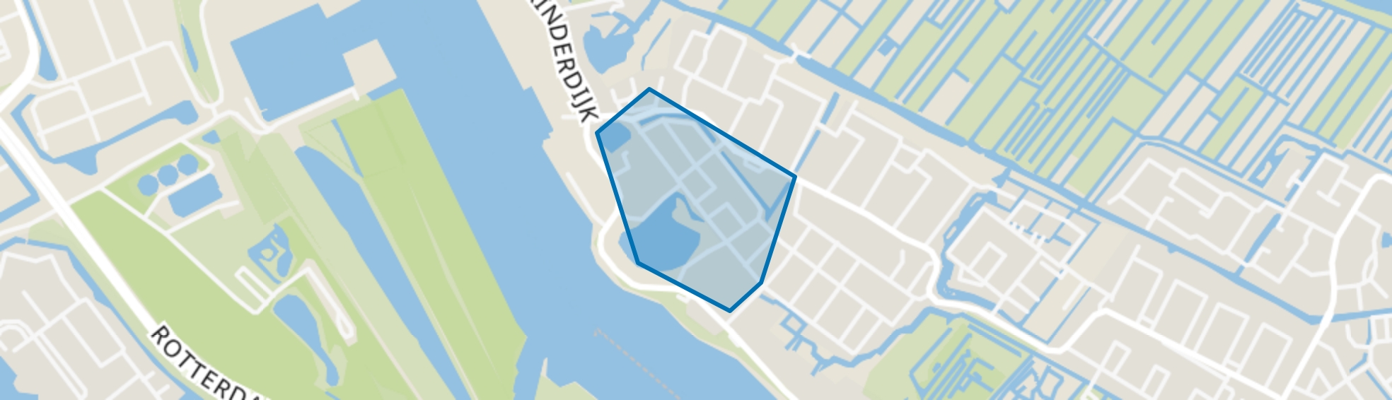 Nieuw Kinderdijk, Alblasserdam map