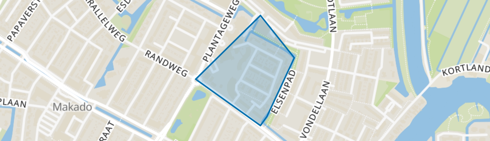 Oranjebuurt, Alblasserdam map