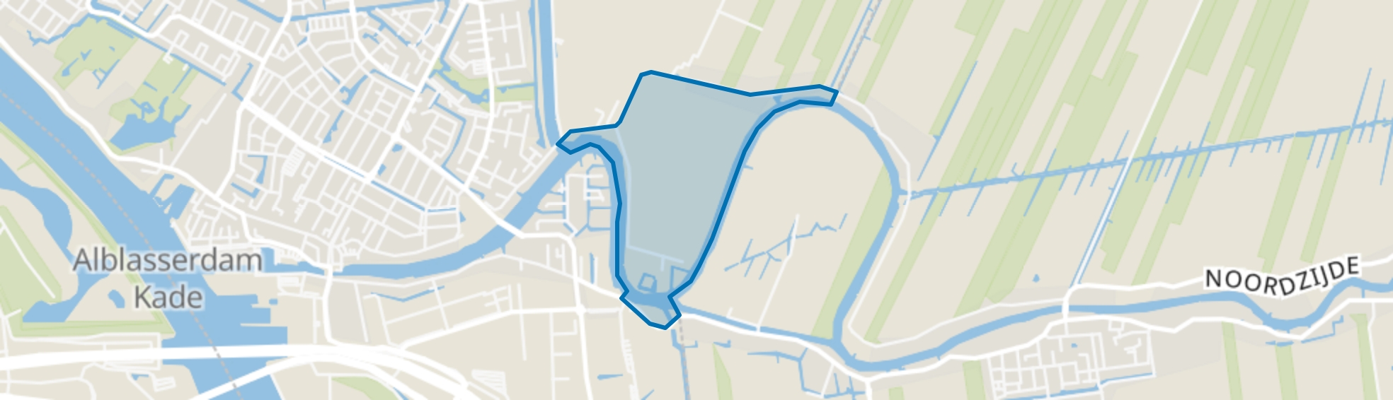 Polder Souburgh, Alblasserdam map
