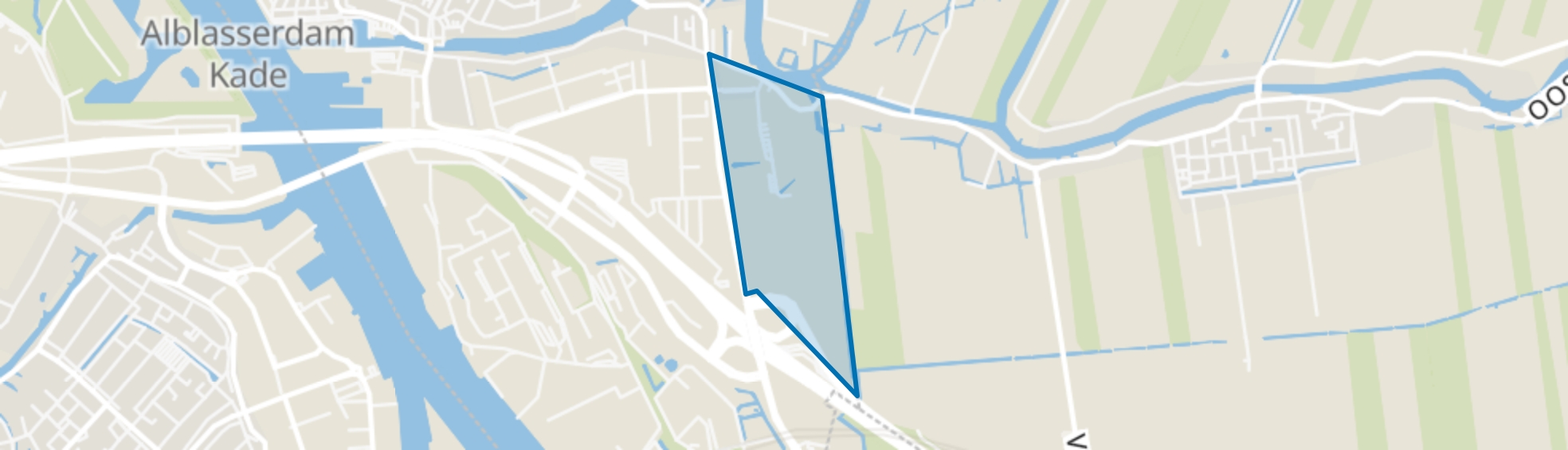 Polder Vinkenwaard, Alblasserdam map
