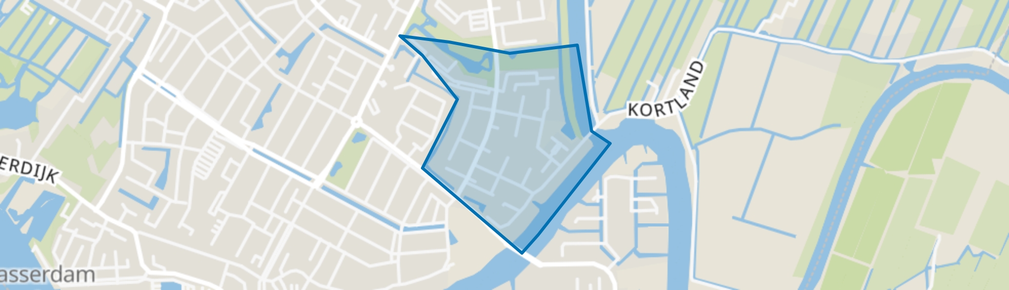 Schrijversbuurt, Alblasserdam map