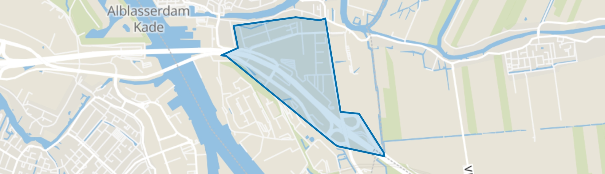 Vinkenwaard, Alblasserdam map