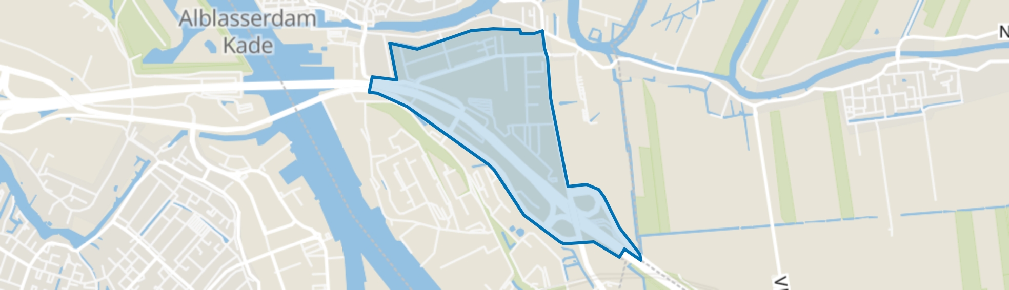 Vinkenwaard, Alblasserdam map