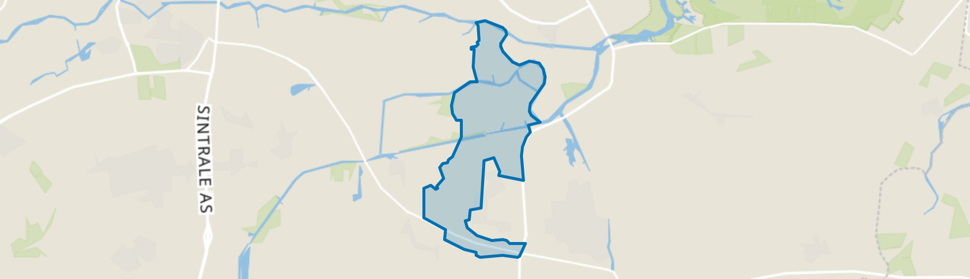 Verspreide huizen Oudwoude, Aldwâld map