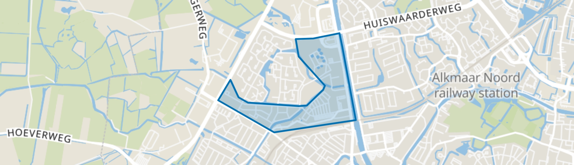 Bergerhof en Blaeustraatkwartier, Alkmaar map