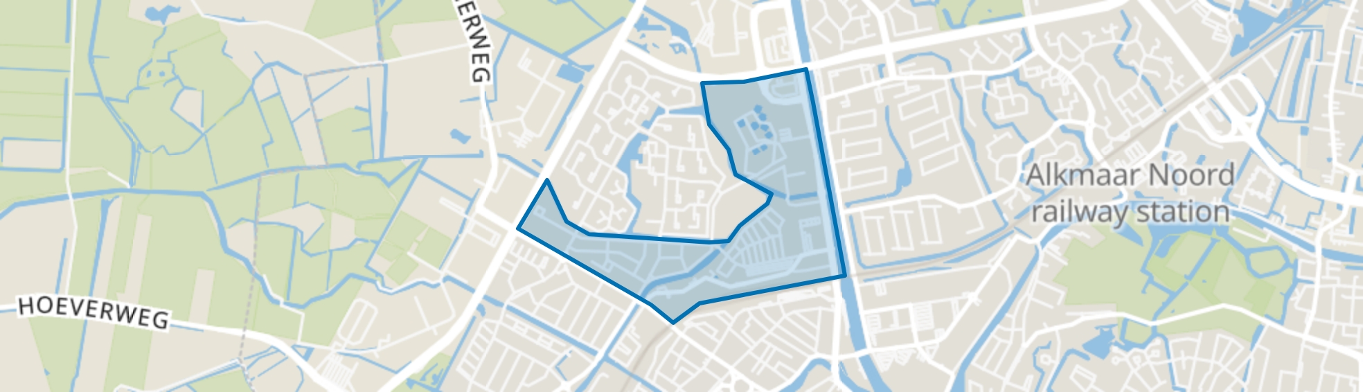 Bergerhof en Blaeustraatkwartier, Alkmaar map