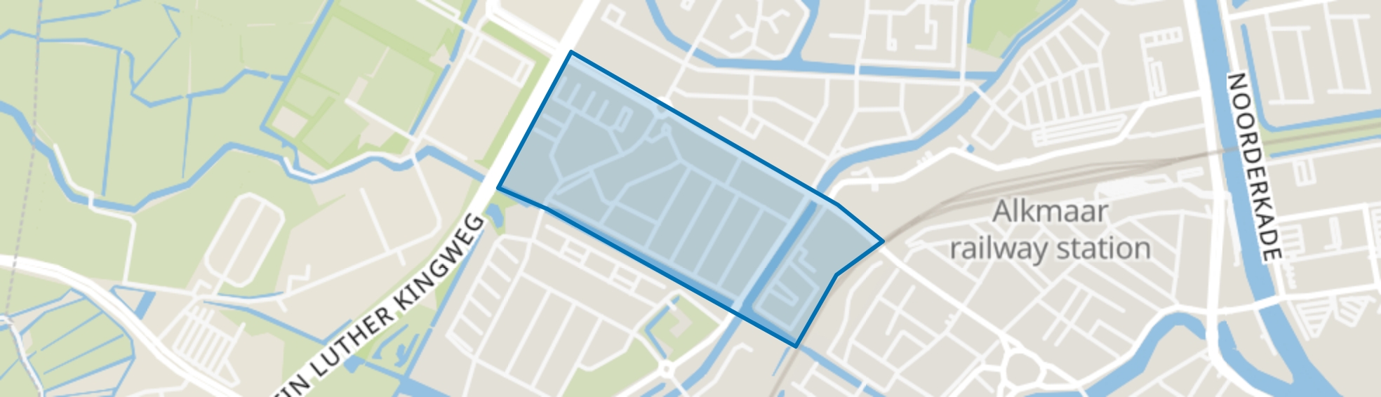 Bergerwegkwartier, Alkmaar map