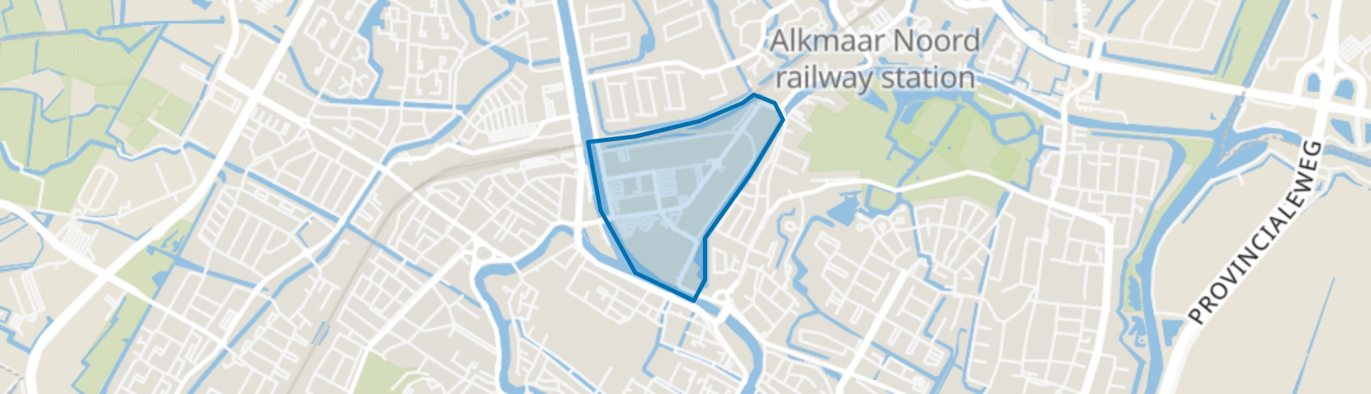 Overstad, Alkmaar map