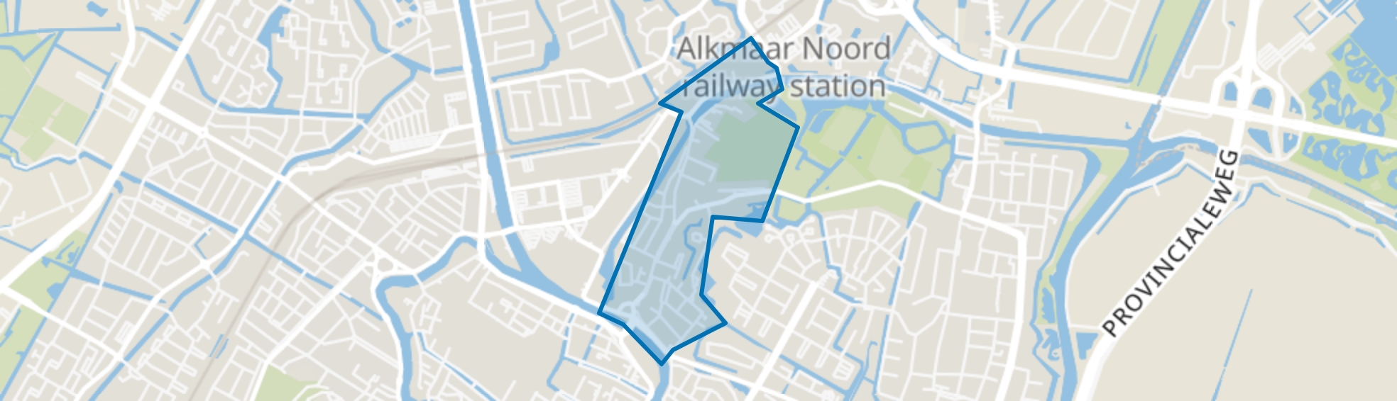 Rekerbuurt en Ooievaarsnest, Alkmaar map