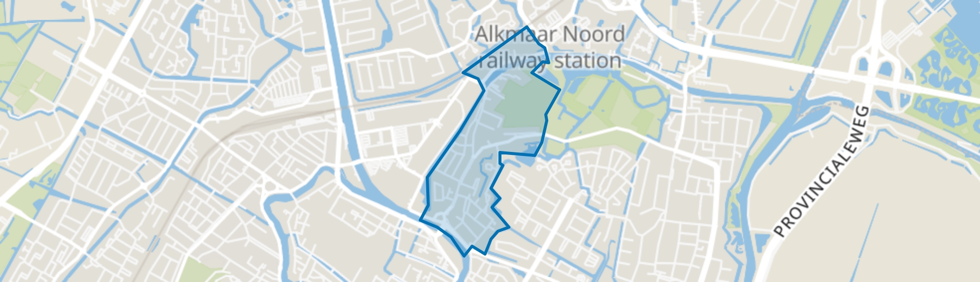 Rekerbuurt en Ooievaarsnest, Alkmaar map