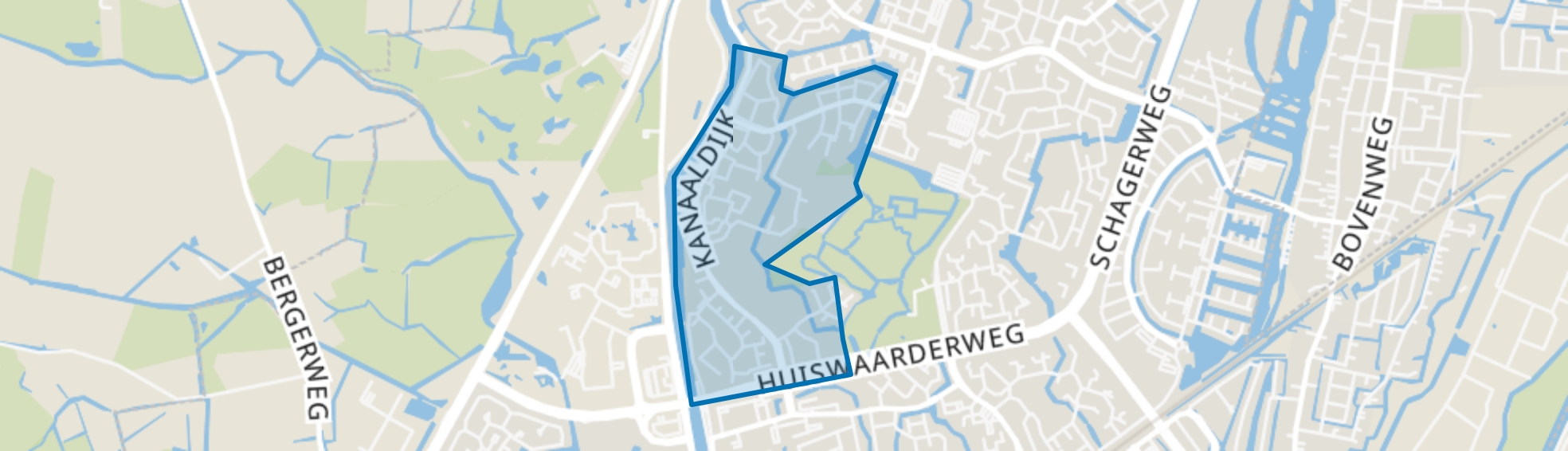 't Rak-Zuid, Alkmaar map