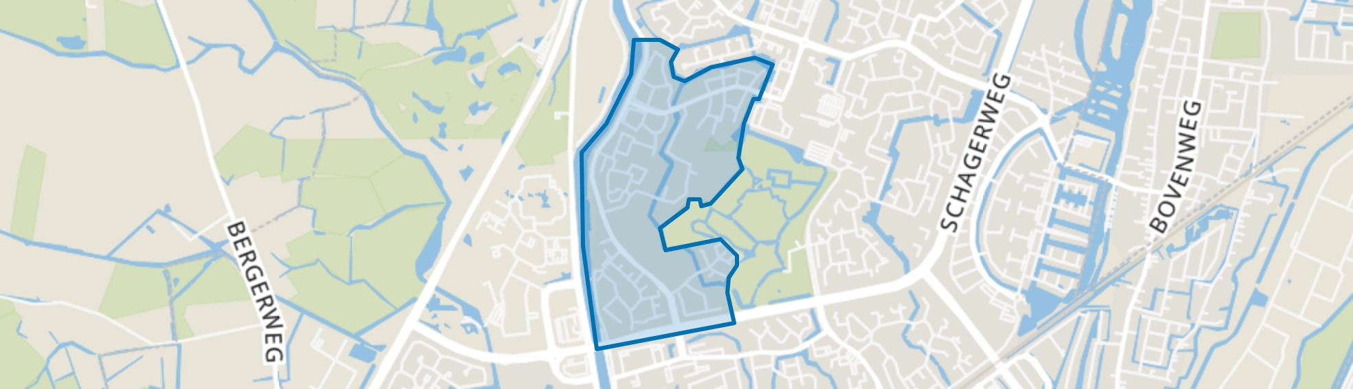 't Rak-Zuid, Alkmaar map