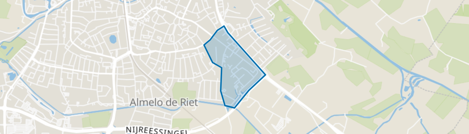 Bornsestraat en omgeving Zuid, Almelo map