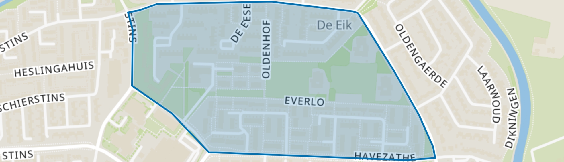 Havezathe, Almelo map