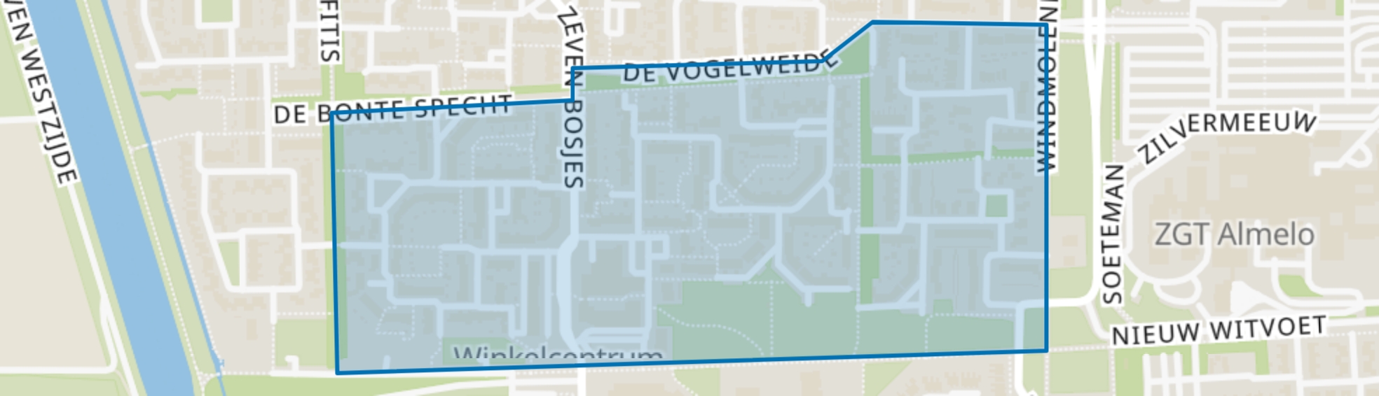 Leemslagen Noord, Almelo map