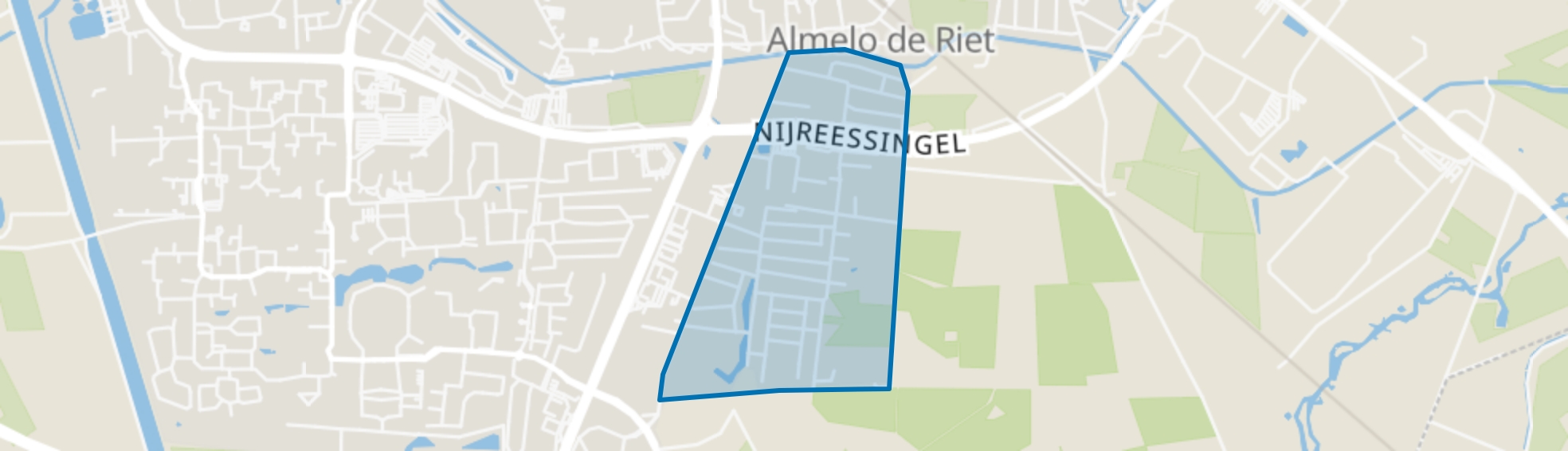 Nijrees, Almelo map