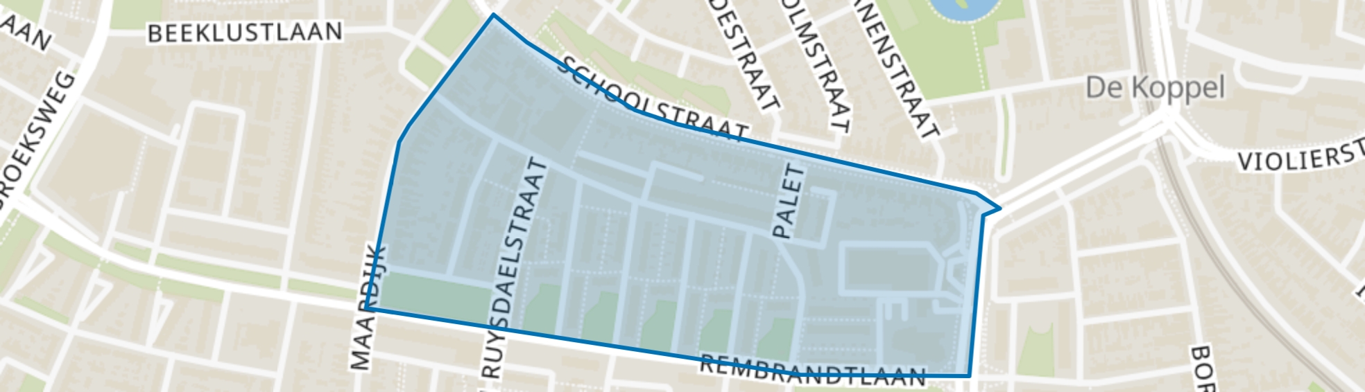 Ossenkoppelerhoek Midden Noord, Almelo map