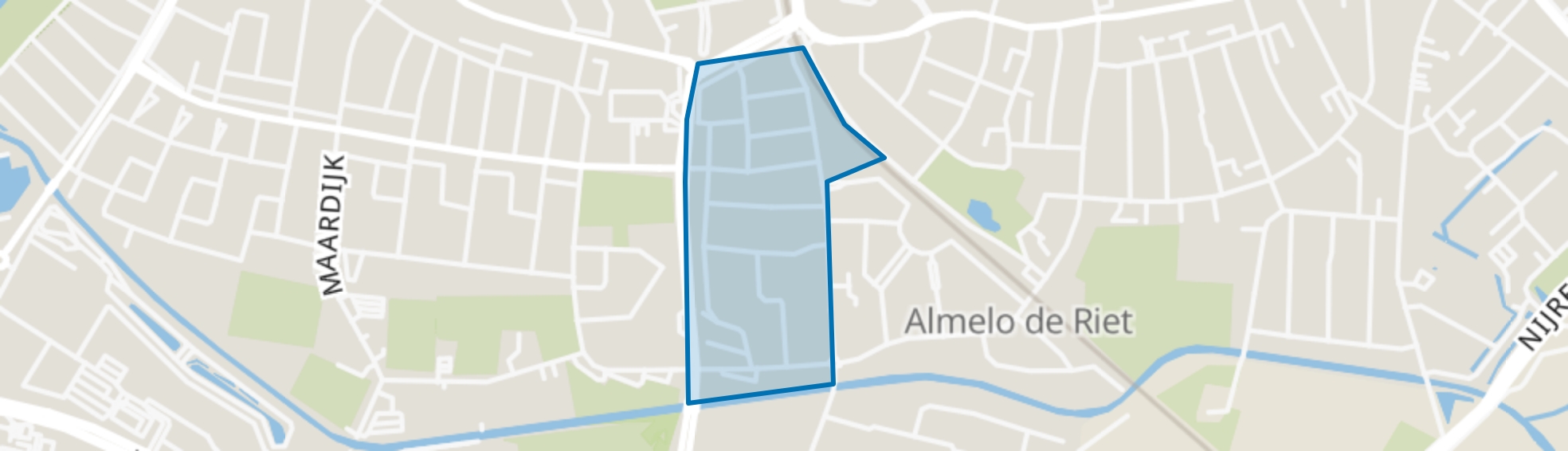 Ossenkoppelerhoek-Oost, Almelo map