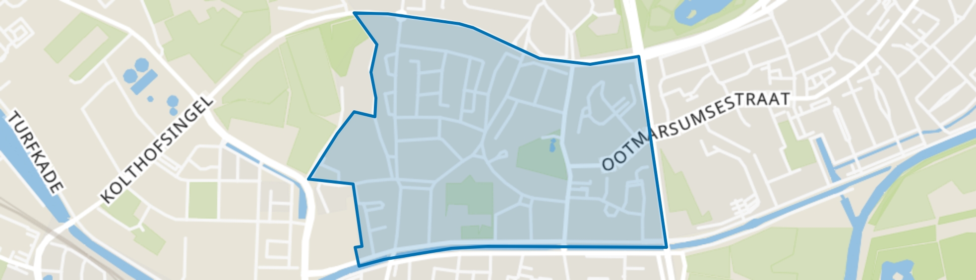 Parkweg en omgeving, Almelo map