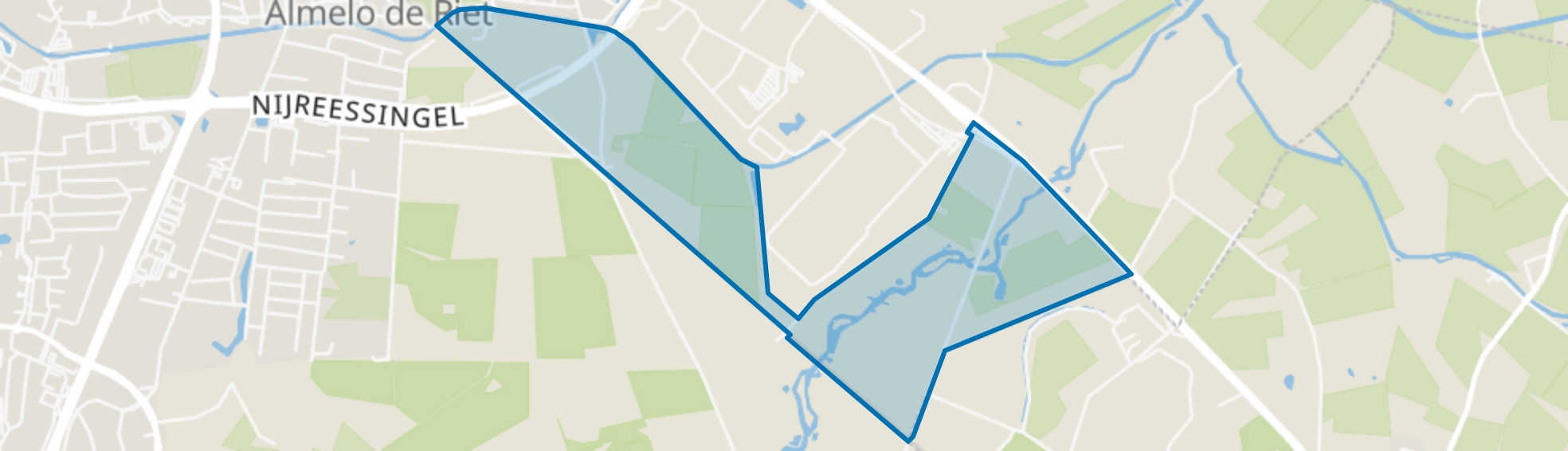 Verspreide huizen wijk 11, Almelo map
