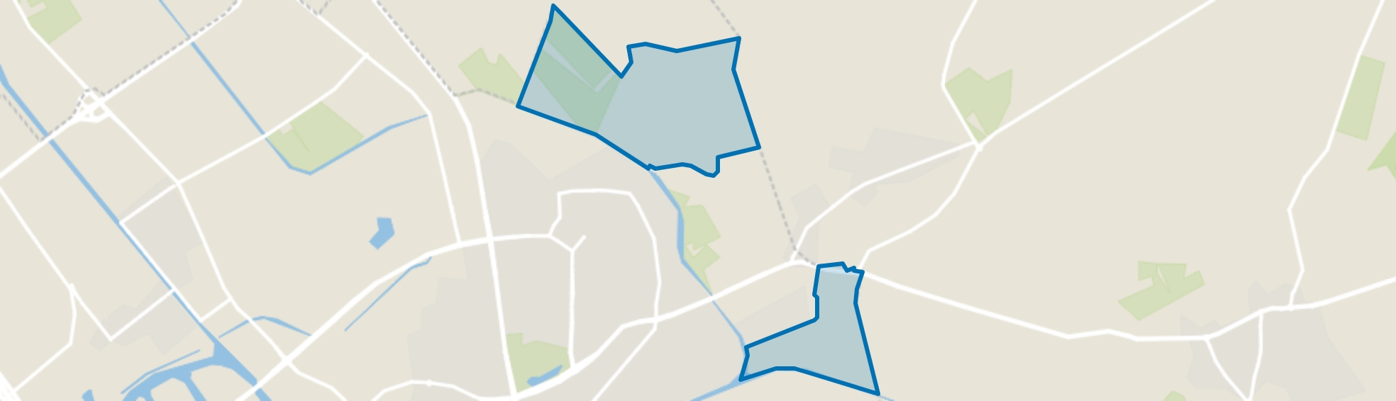 Verspreide huizen wijk 13, Almelo map