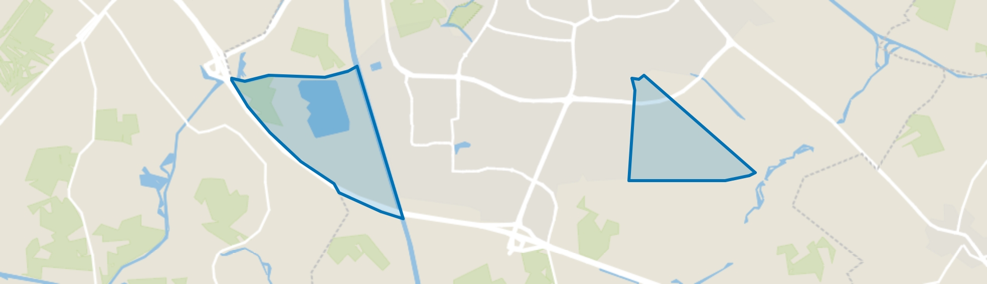 Verspreide huizen wijk 19, Almelo map