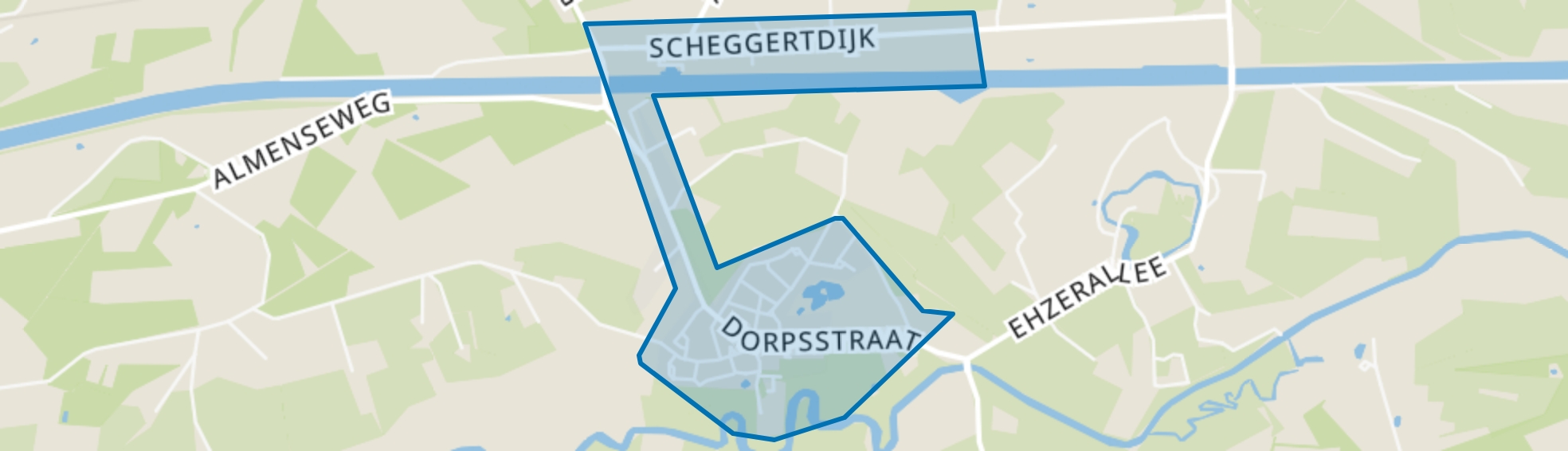 Almen, Almen map