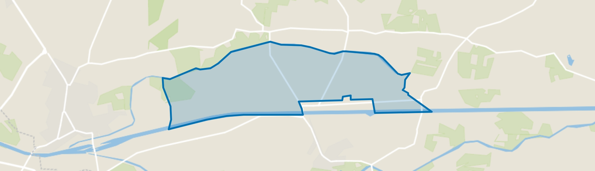 Verspreide huizen Almen ten noorden van Twentekanaal, Almen map