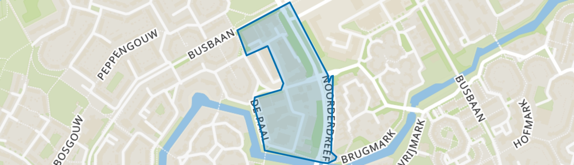 Bedrijventerrein De Paal, Almere map