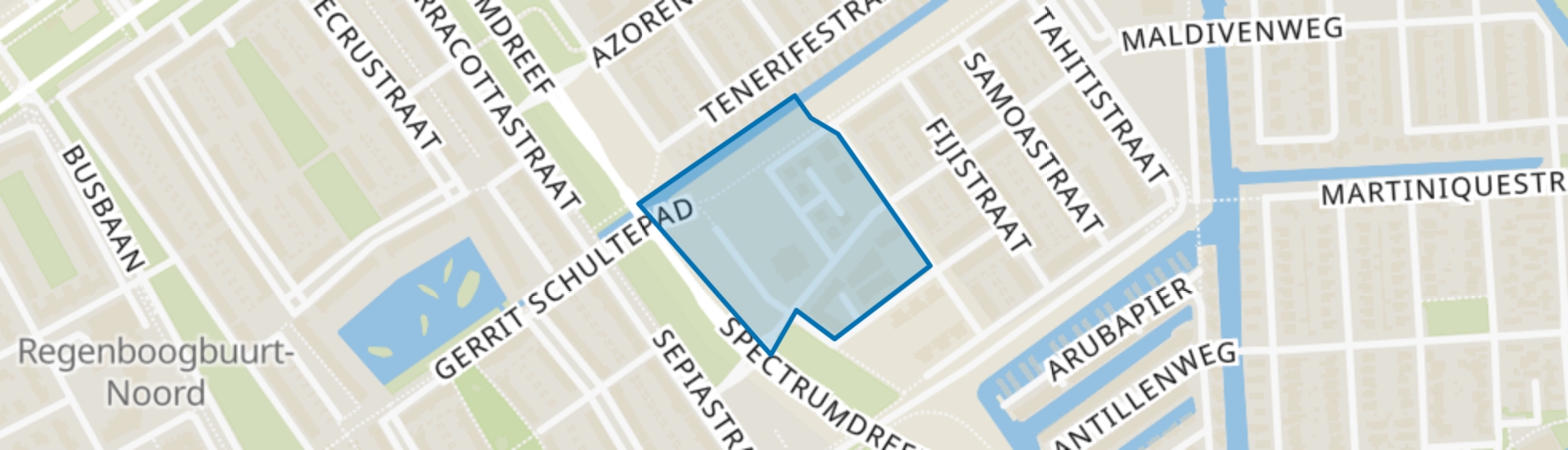 Bedrijventerrein De Rederij, Almere map