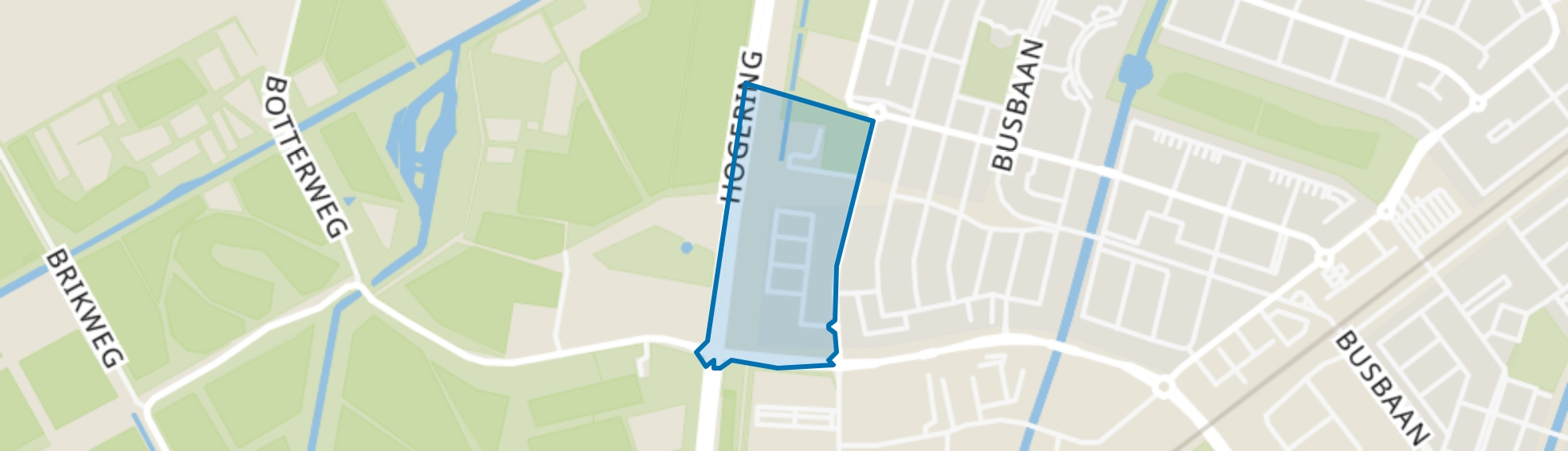 Bedrijventerrein Josephine Bakerstraat, Almere map