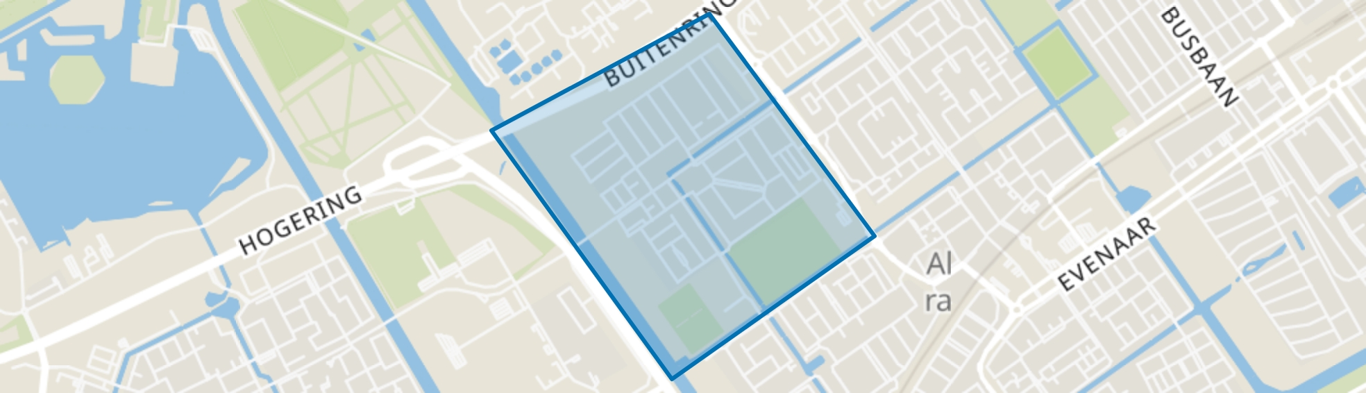 Bouwmeesterbuurt, Almere map