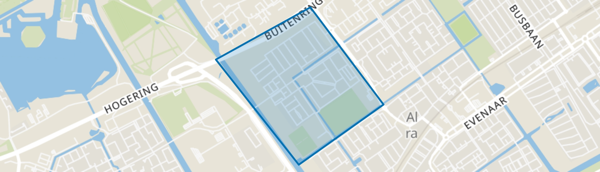 Bouwmeesterbuurt, Almere map