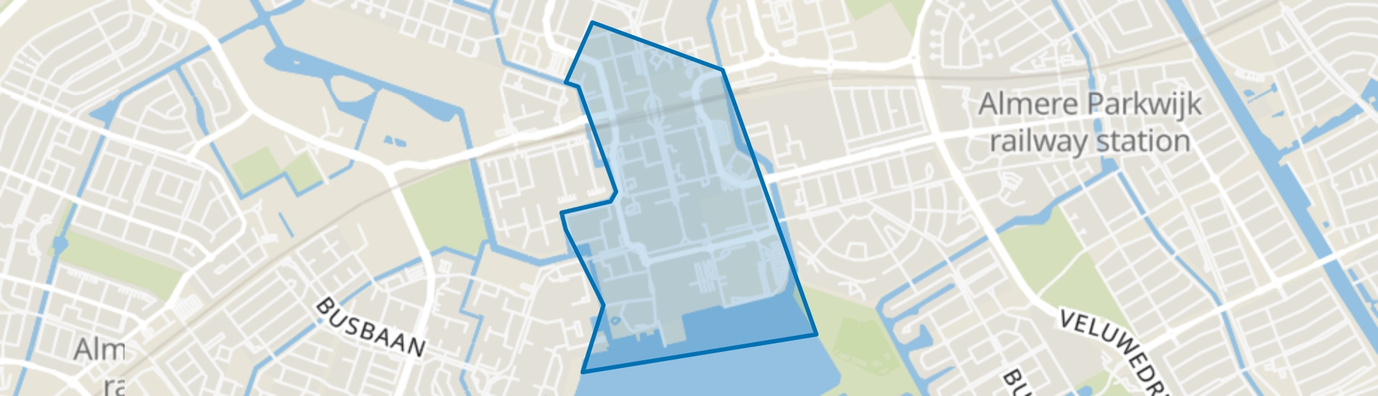 Centrum Almere Stad, Almere map