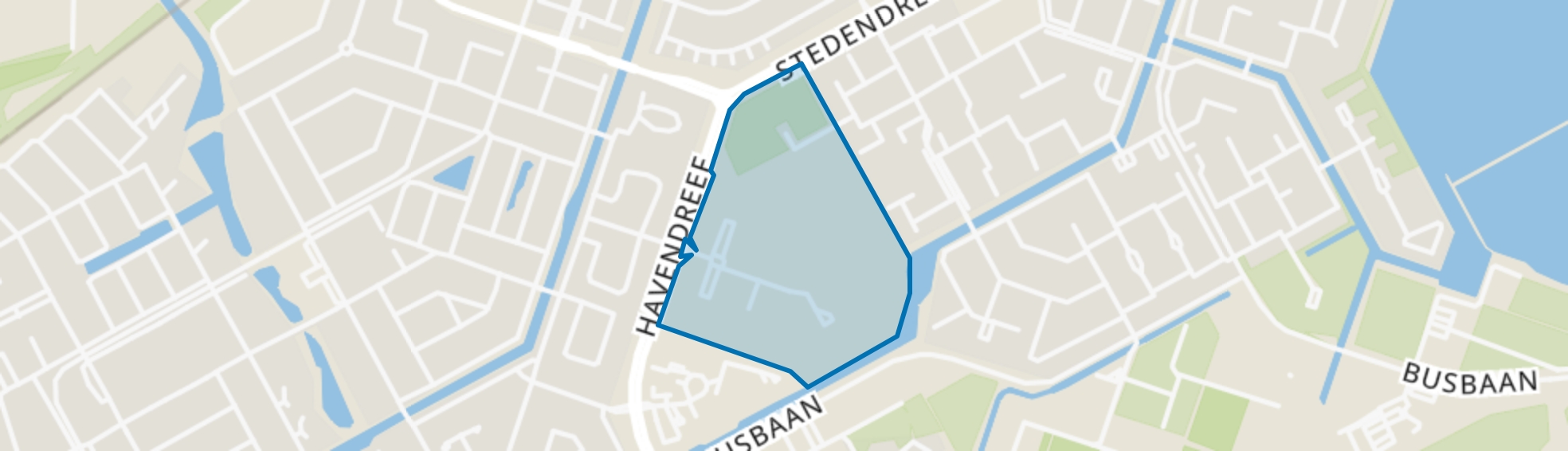 De Korver Sportpark en Annapark, Almere map