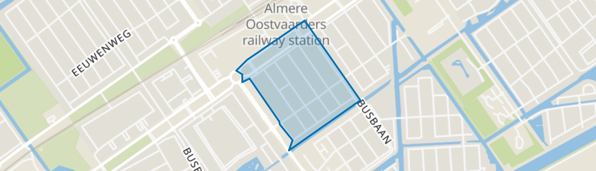 Eilandenbuurt West, Almere map