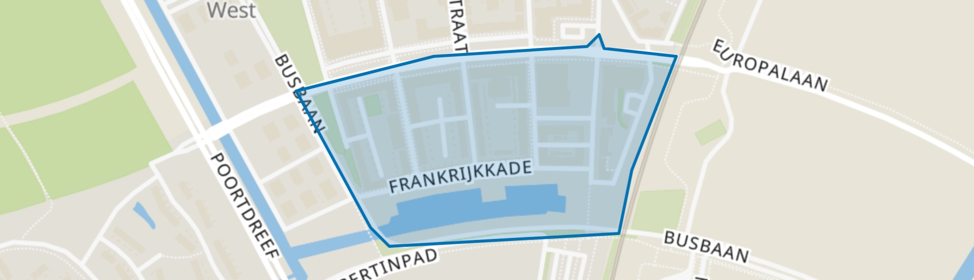 Europakwartier W.-Zuid, Almere map