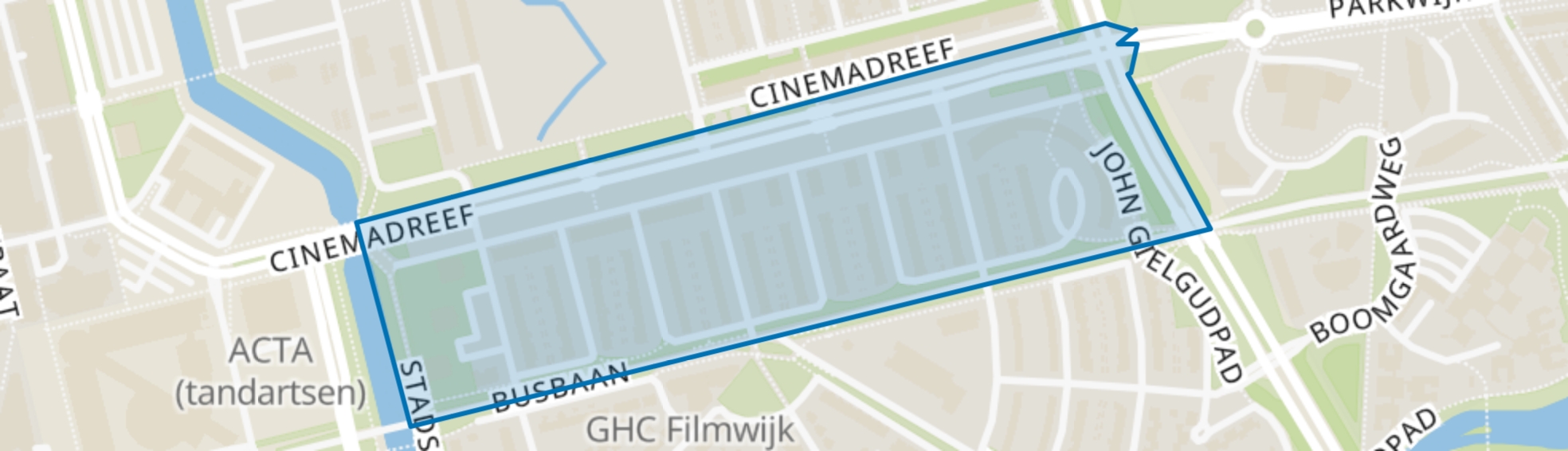 Filmwijk Bouwrai Noord, Almere map