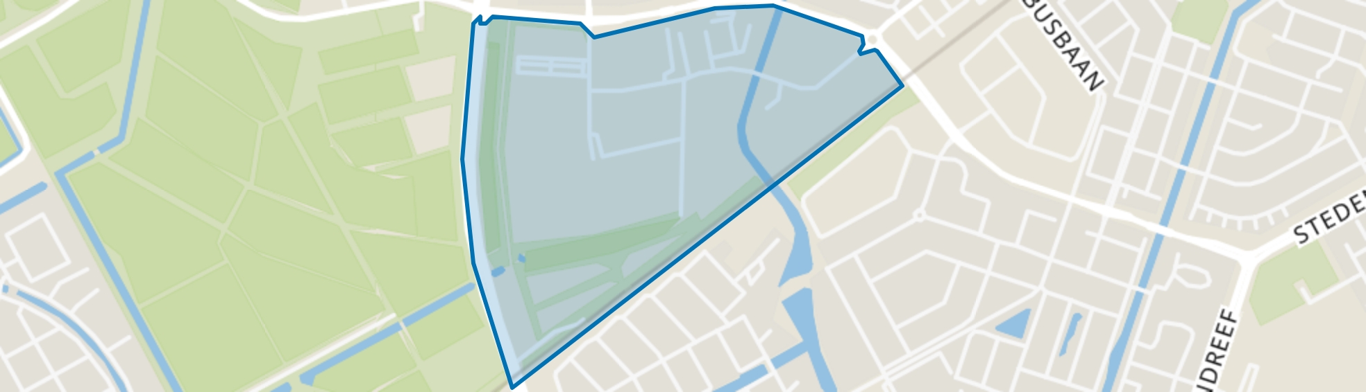Hollandsekant (brt), Almere map