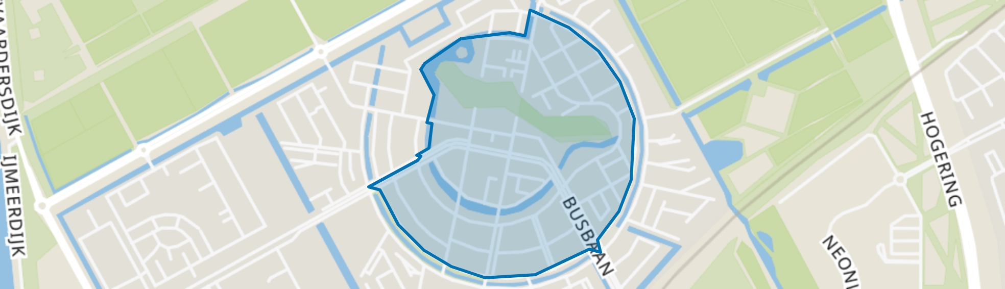 Homeruskwartier Midden, Almere map